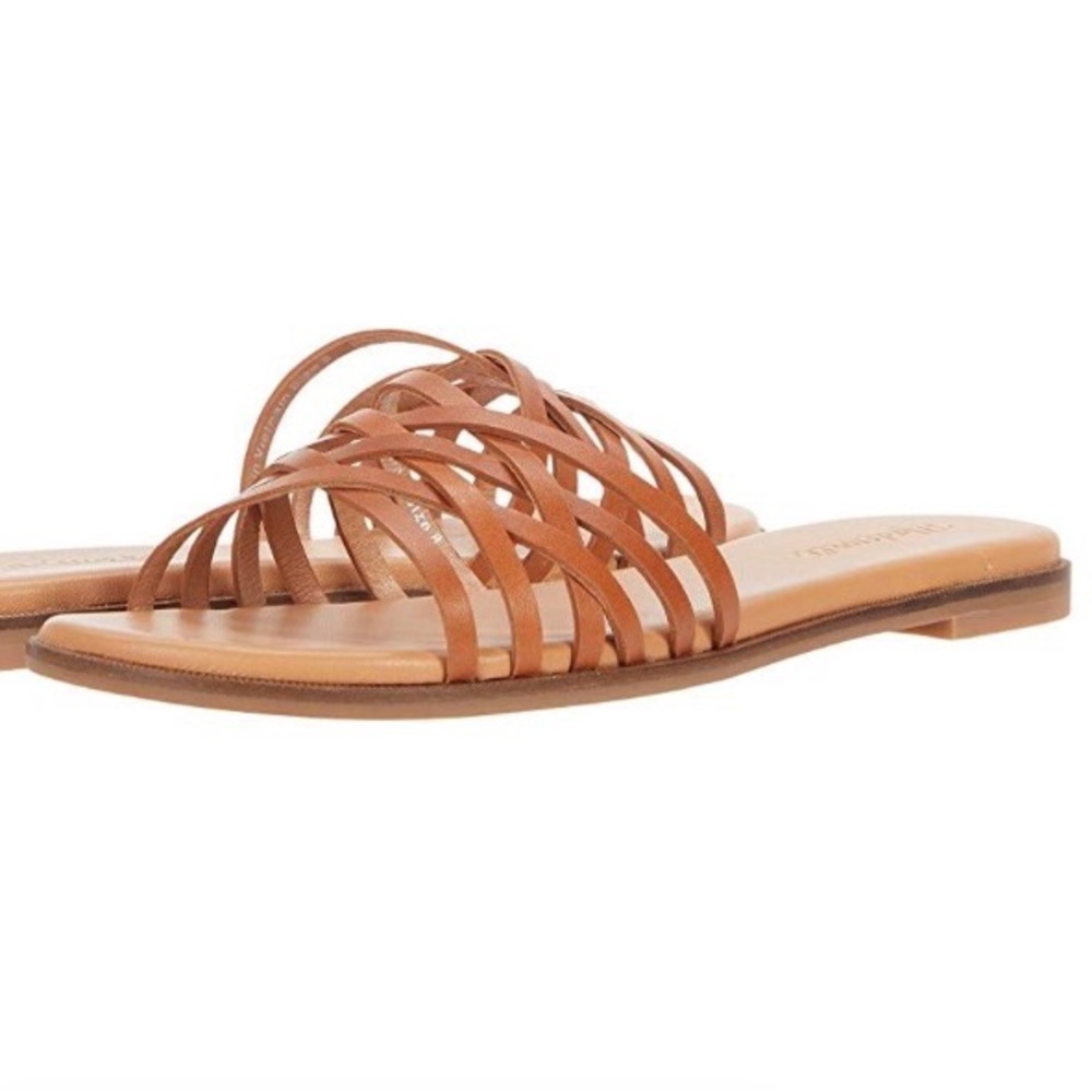 MOVING SALE | Madewell Tracie Crisscross Leather Slide Sandals, Women’s Size 9.5